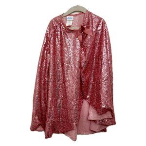 Pink Sequin Great Pretenders Costume Cape